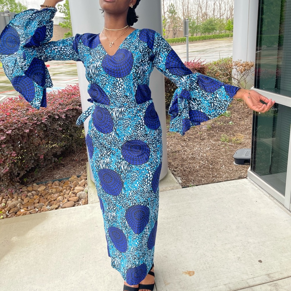 African clothing women Ankara top and long skirt